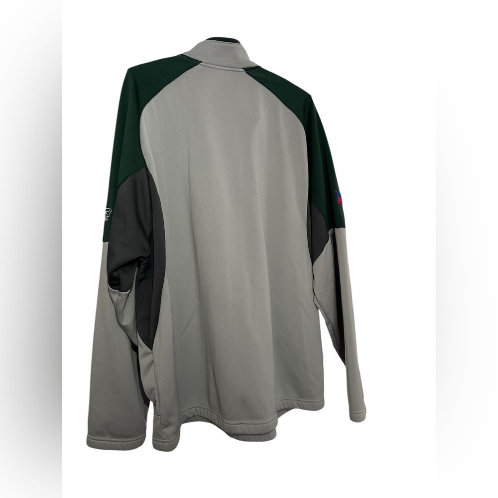 Men’s NY Jets Football NFL Team Apparel Pullover Quarter Zip XL Lined Shirt - Picture 10 of 15